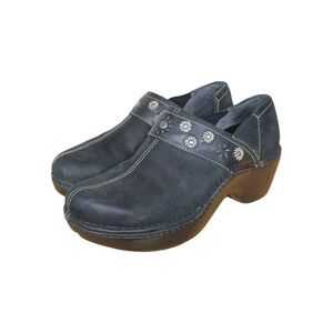 Ariat Westlake Women's Black Floral Slip On Clogs Mules Shoes Size 8 B